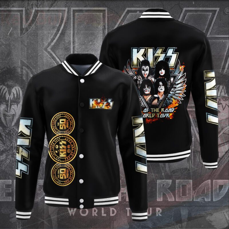 Kiss Band Music Baseball Jacket For Fan CFB1167