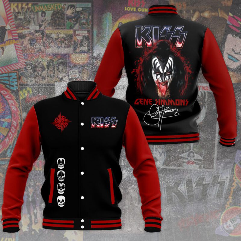 Kiss Band Music Baseball Jacket For Fan CFB1169