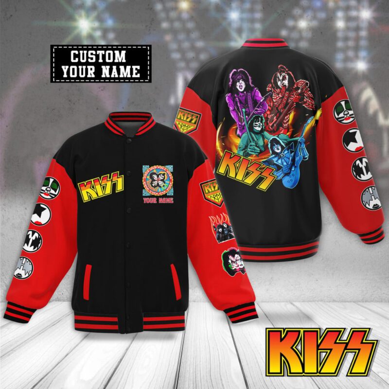 Kiss Band Music Baseball Jacket For Fan CFB1259