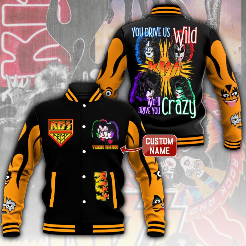 Kiss Band Music Baseball Jacket For Fan CFB1260