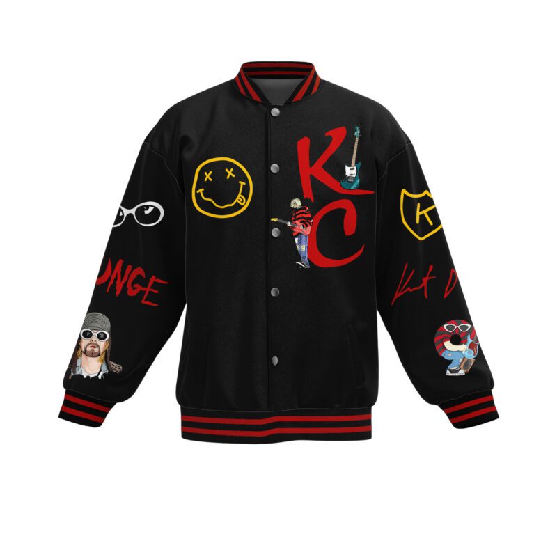 Kurt Cobain Baseball Jacket For Fan CFB1809 1