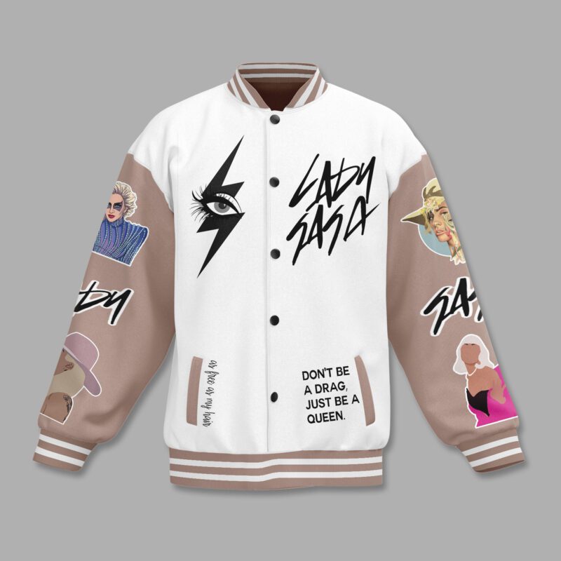Lady Gaga Baseball Jacket For Fan CFB1807 1