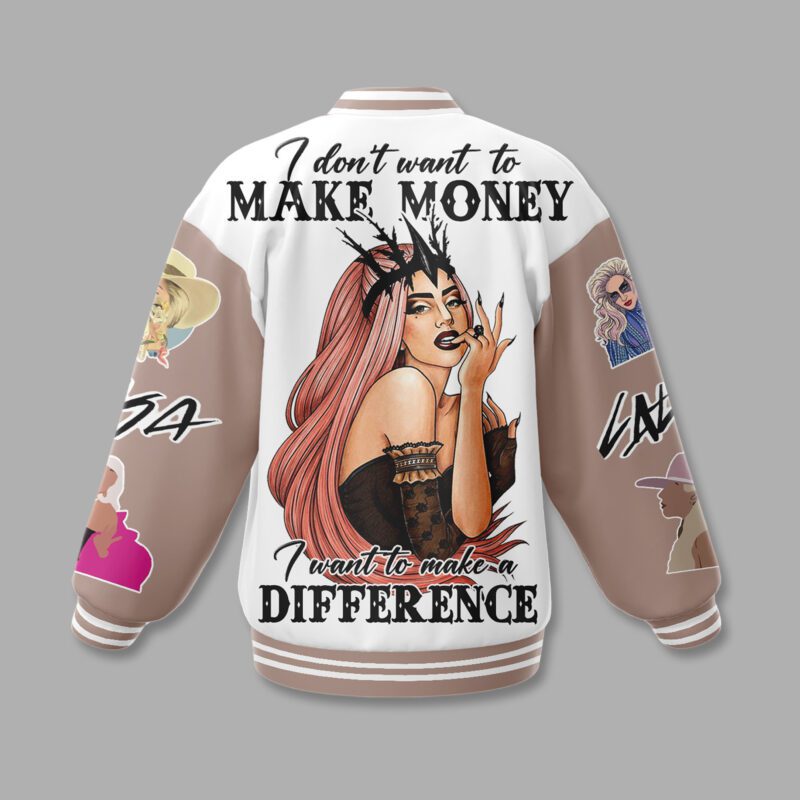 Lady Gaga Baseball Jacket For Fan CFB1807 2