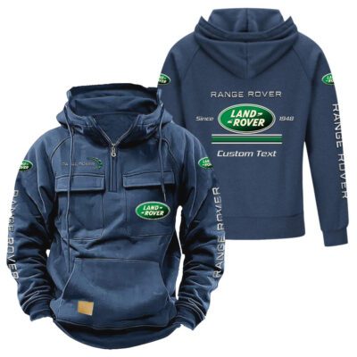 Land Rover Vintage Quarter Zip Hoodie Retro Hoodie LQZ1097 2
