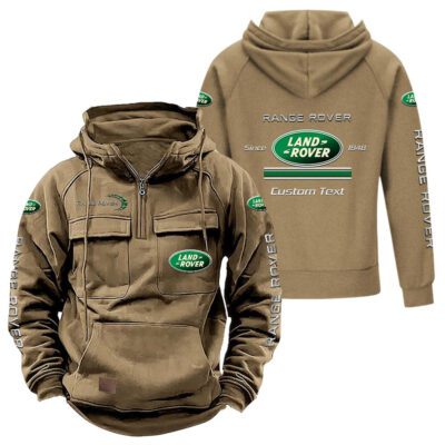 Land Rover Vintage Quarter Zip Hoodie Retro Hoodie LQZ1097 4