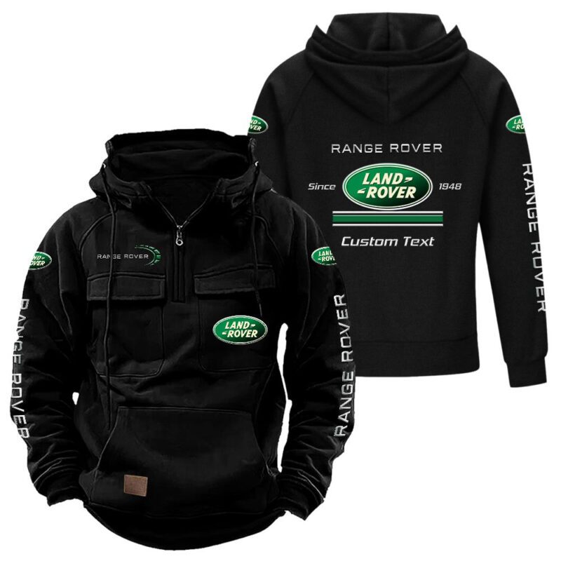 Land-Rover Vintage Quarter Zip Hoodie Retro Hoodie LQZ1097