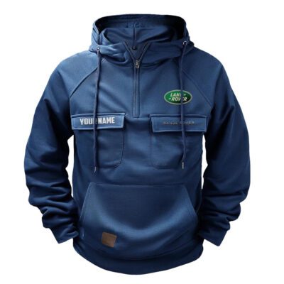 Land Rover Vintage Quarter Zip Hoodie Retro Hoodie LQZ1268 1