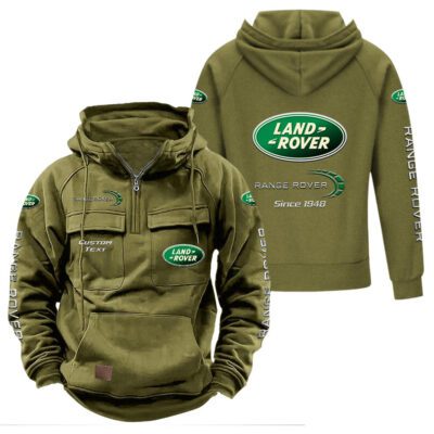 Land Rover Vintage Quarter Zip Hoodie Retro Hoodie LQZ1351 3