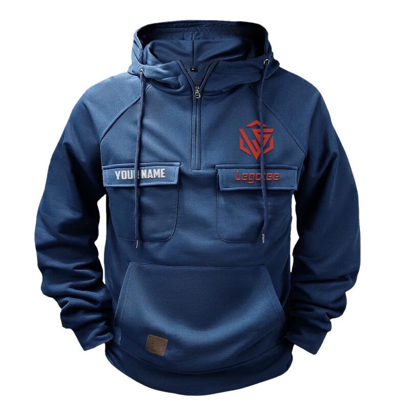 Legotee Vintage Quarter Zip Hoodie Retro Hoodie LQZ1398 1