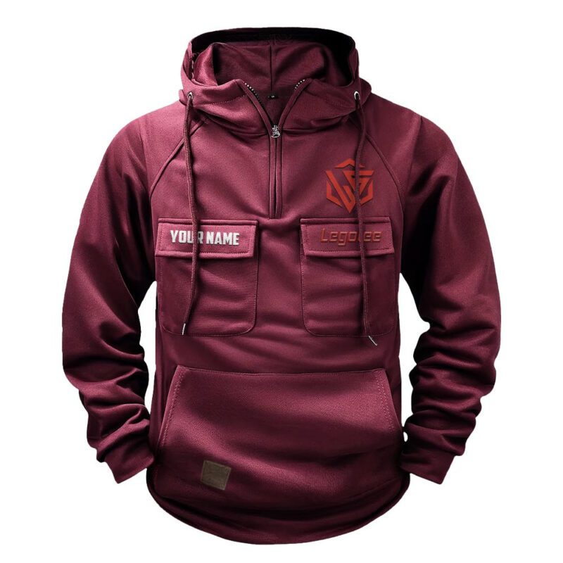 Legotee Vintage Quarter Zip Hoodie Retro Hoodie LQZ1398 4