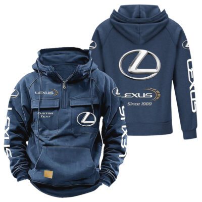 Lexus Vintage Quarter Zip Hoodie Retro Hoodie LQZ1348 2