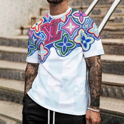Louis Vuitton Multicolor Pattern Premium Unisex T-Shirt Luxury Brand DRT1012