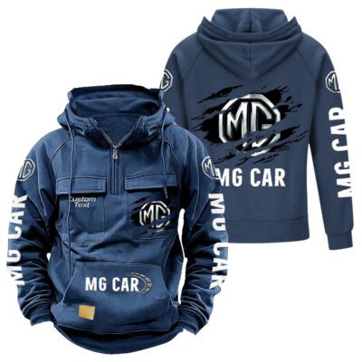 MG Vintage Quarter Zip Hoodie Retro Hoodie LQZ1067 2 MG Vintage Quarter Zip Hoodie Retro Hoodie LQZ1067 2