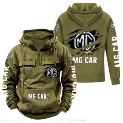 MG Vintage Quarter Zip Hoodie Retro Hoodie LQZ1067 3 MG Vintage Quarter Zip Hoodie Retro Hoodie LQZ1067 3