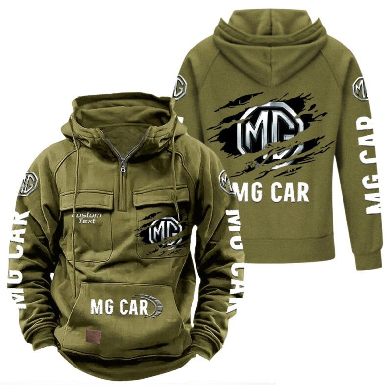 MG Vintage Quarter Zip Hoodie Retro Hoodie LQZ1067 3