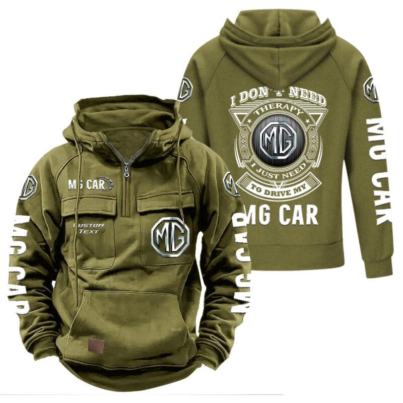 MG Vintage Quarter Zip Hoodie Retro Hoodie LQZ1238 3