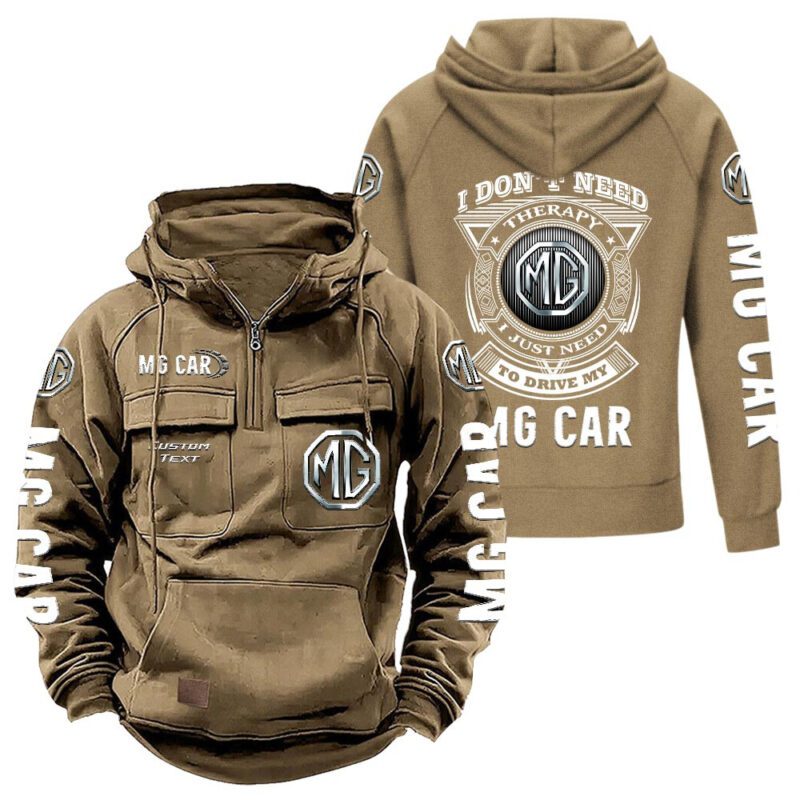 MG Vintage Quarter Zip Hoodie Retro Hoodie LQZ1238 4