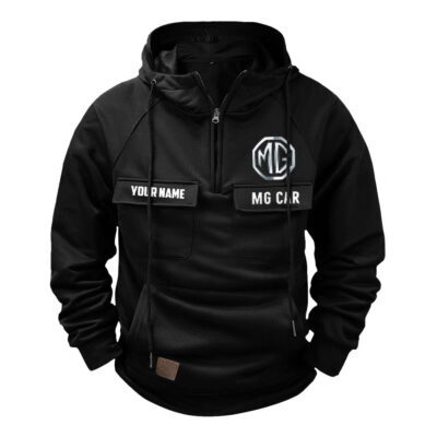 MG Vintage Quarter Zip Hoodie Retro Hoodie LQZ1275