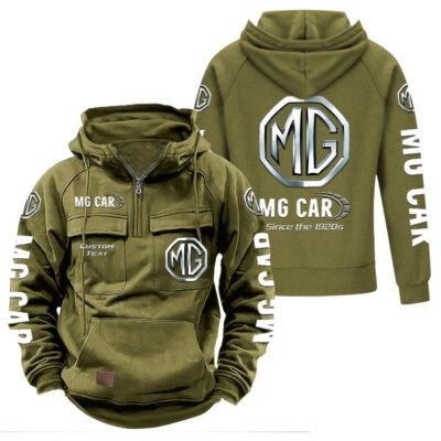 MG Vintage Quarter Zip Hoodie Retro Hoodie LQZ1358 3