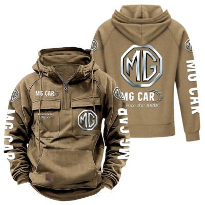 MG Vintage Quarter Zip Hoodie Retro Hoodie LQZ1358 4