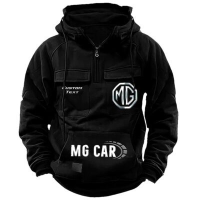 MG Vintage Quarter Zip Hoodie Retro Hoodie LQZ1482 1