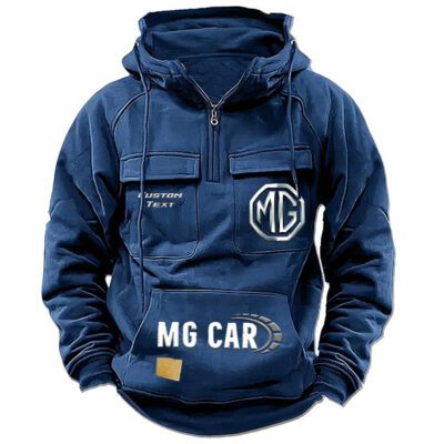 MG Vintage Quarter Zip Hoodie Retro Hoodie LQZ1482 2