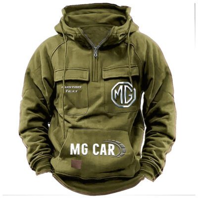 MG Vintage Quarter Zip Hoodie Retro Hoodie LQZ1482 3