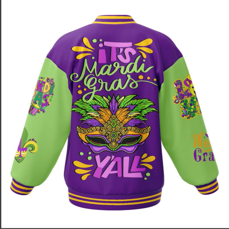 Mardi Gras Baseball Jacket For Fan CFB1771 2