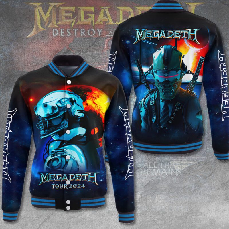 Megadeth Band Music Baseball Jacket For Fan CFB1366
