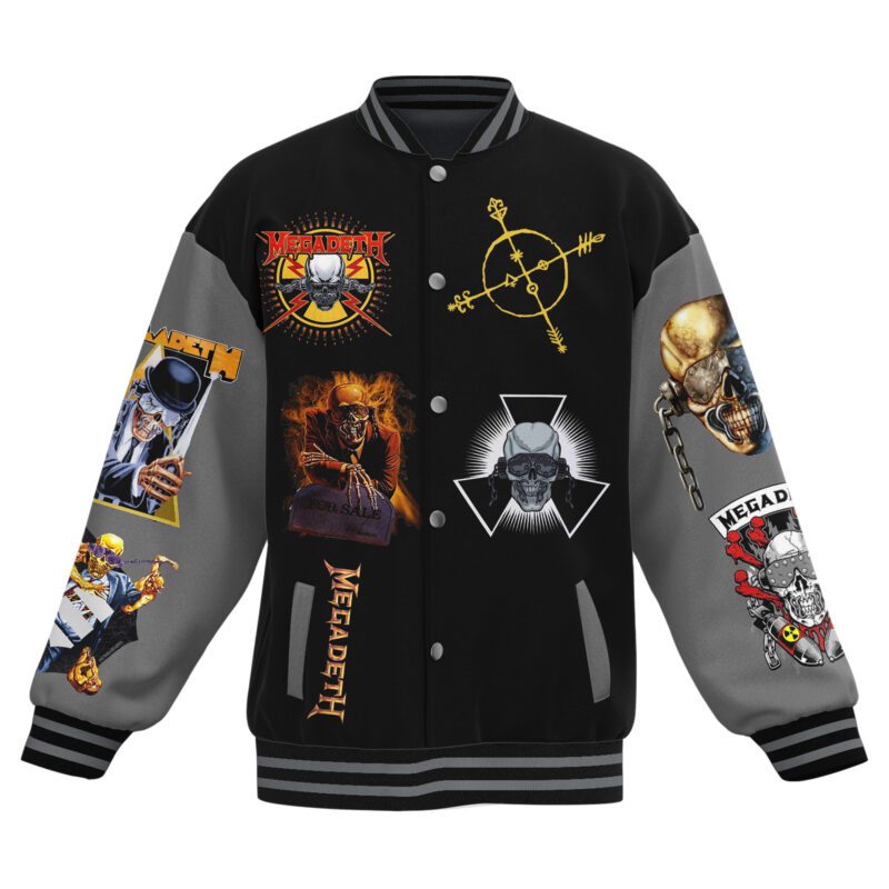 Megadeth Baseball Jacket For Fan CFB1767 1