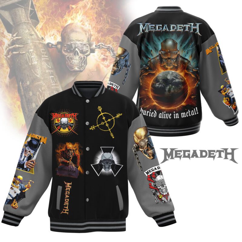 Megadeth Baseball Jacket For Fan CFB1767