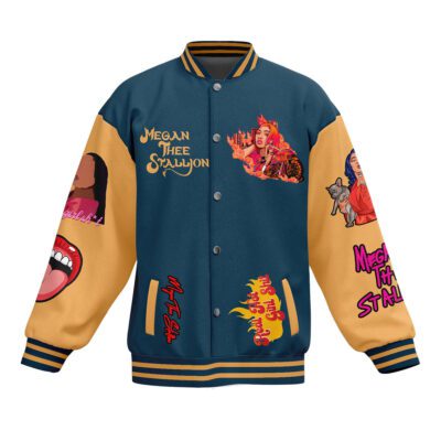 Megan Thee Stallion Baseball Jacket For Fan CFB1764 1 Megan Thee Stallion Baseball Jacket For Fan CFB1764 1