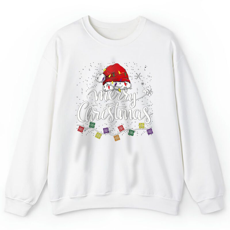 Merry Christmas Lights Red Santa Hat Xmas Givenchy Unisex Sweatshirt TAS22119 1