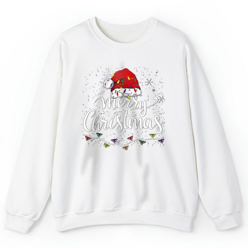 Merry Christmas Lights Red Santa Hat Xmas Prada Unisex Sweatshirt TAS22121 1