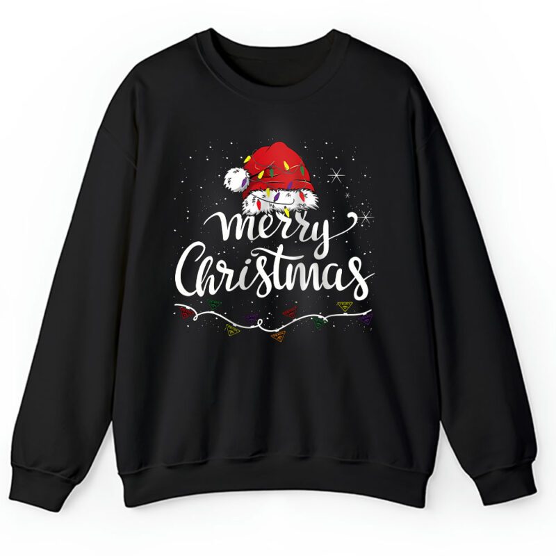 Merry Christmas Lights Red Santa Hat Xmas Prada Unisex Sweatshirt TAS22121