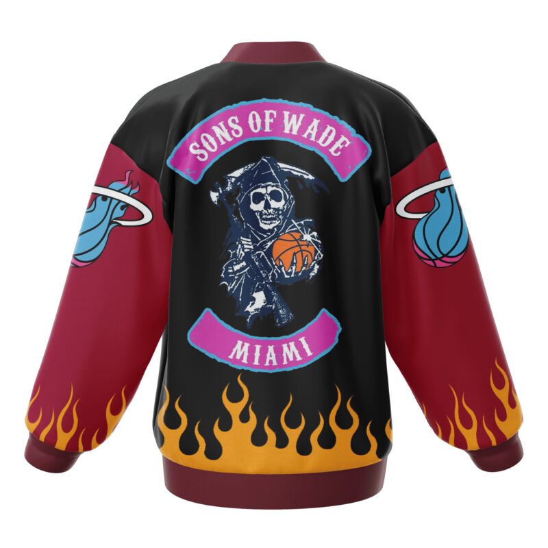 Miami Heat NBA Baseball Jacket For Fan CFB1755 2