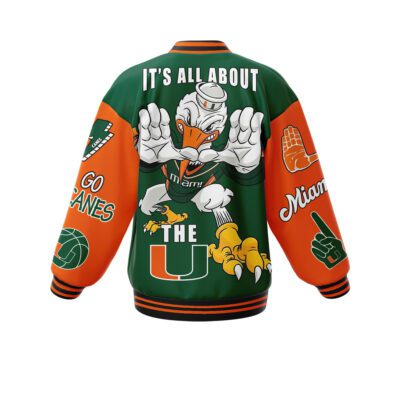 Miami Hurricanes NCAA Baseball Jacket For Fan CFB1069 2