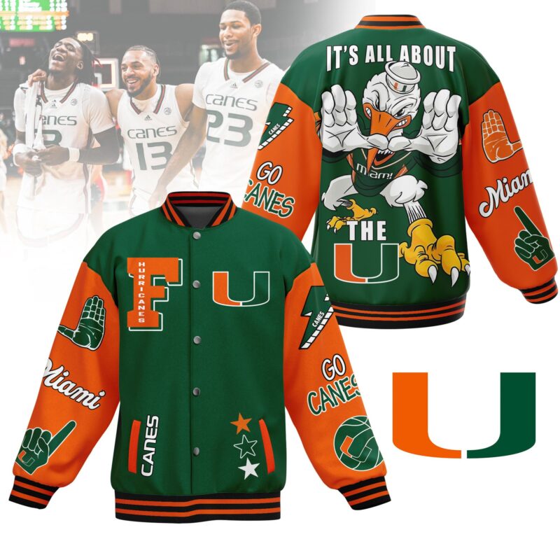 Miami Hurricanes NCAA Baseball Jacket For Fan CFB1069