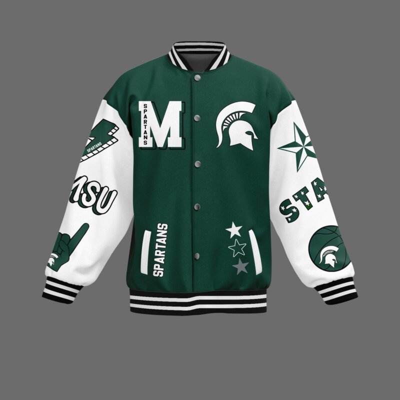 Michigan State NCAA Baseball Jacket For Fan CFB1745 1