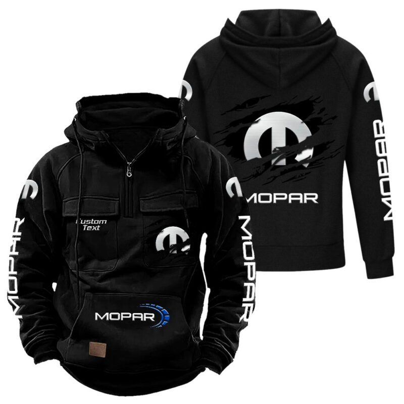 Mopar Vintage Quarter Zip Hoodie Retro Hoodie LQZ1027