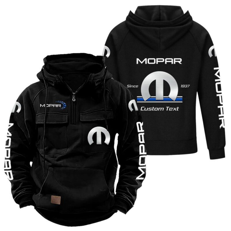 Mopar Vintage Quarter Zip Hoodie Retro Hoodie LQZ1165