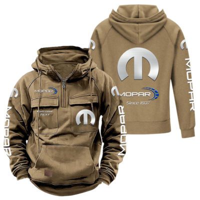 Mopar Vintage Quarter Zip Hoodie Retro Hoodie LQZ1415 4