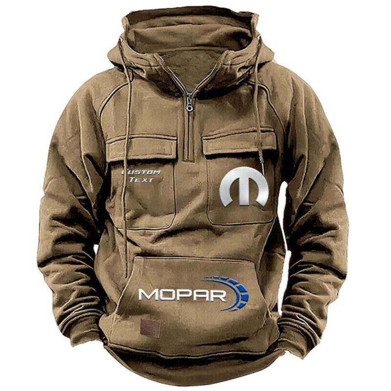 Mopar Vintage Quarter Zip Hoodie Retro Hoodie LQZ1477 4