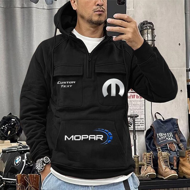 Mopar Vintage Quarter Zip Hoodie Retro Hoodie LQZ1477