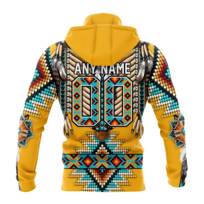 NHL Boston Bruins Special Native Costume Design Gaiter Hoodie FGH1061 1
