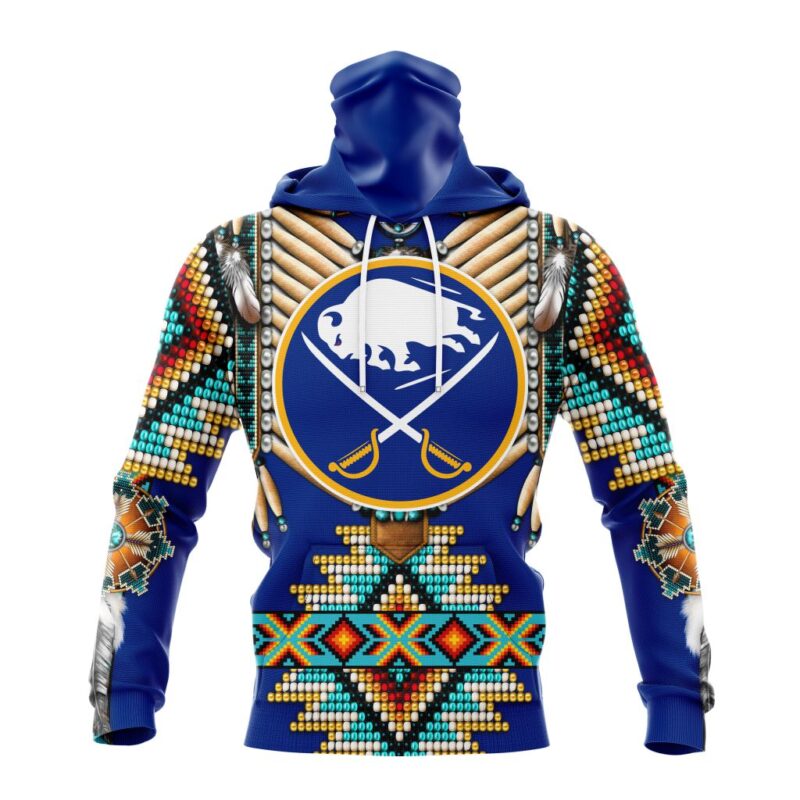 NHL Buffalo Sabres Special Native Costume Design Gaiter Hoodie FGH1062