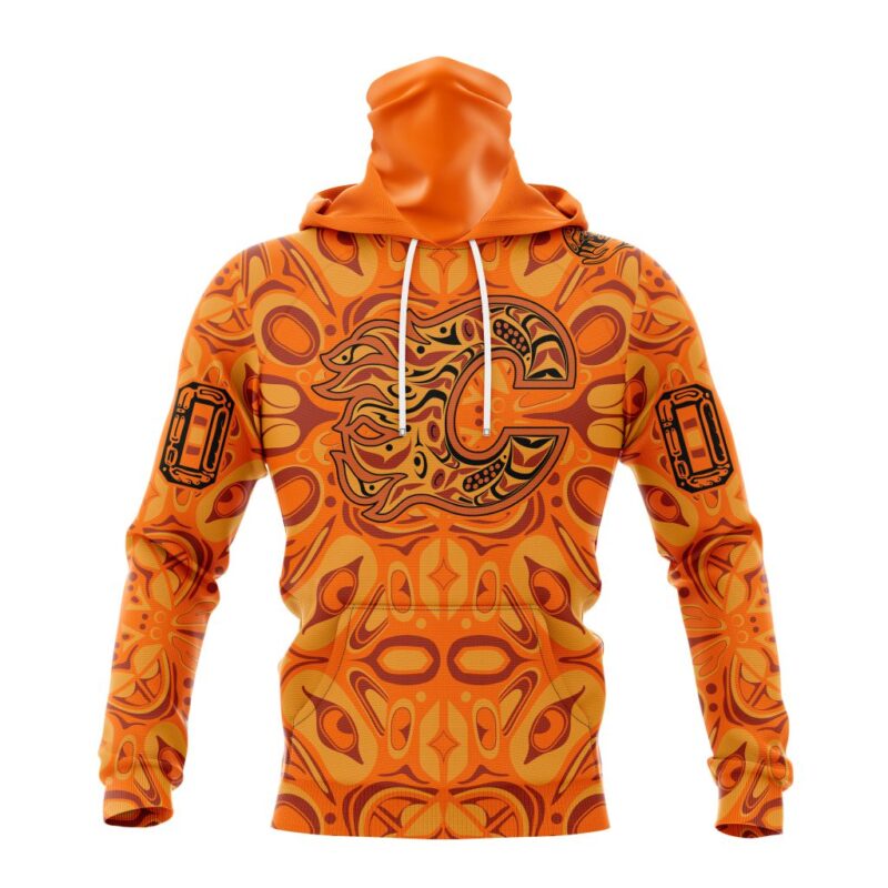 NHL Calgary Flames Special National Day For Truth And Reconciliation Design Gaiter Hoodie FGH1121