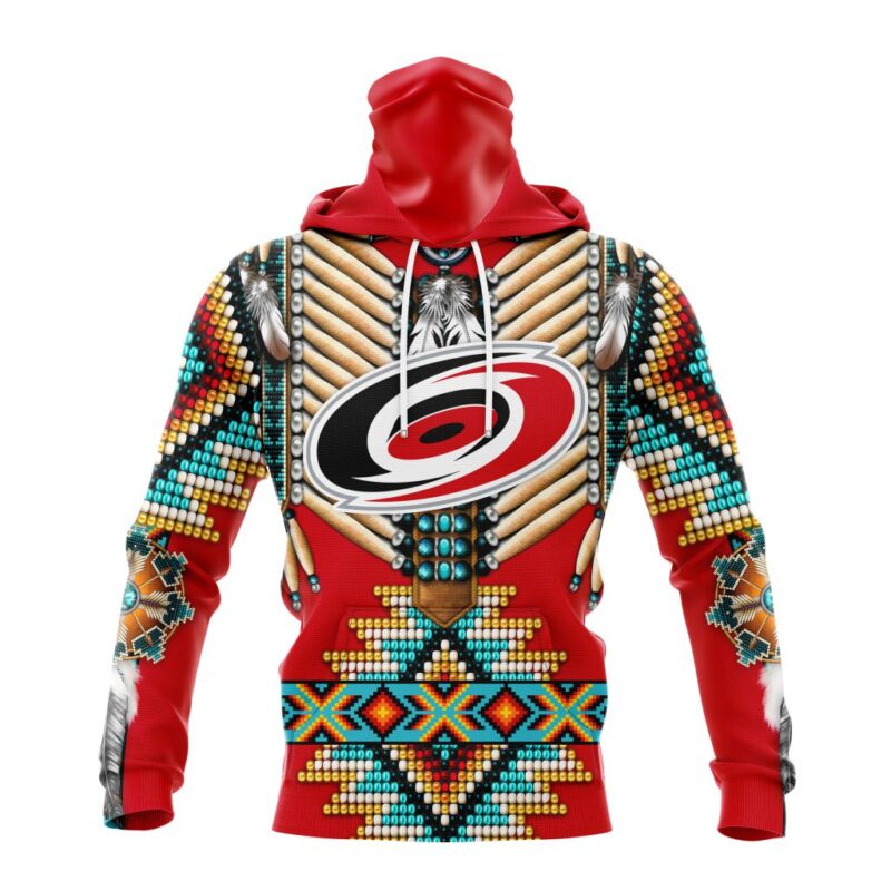 NHL Carolina Hurricanes Special Native Costume Design Gaiter Hoodie FGH1054