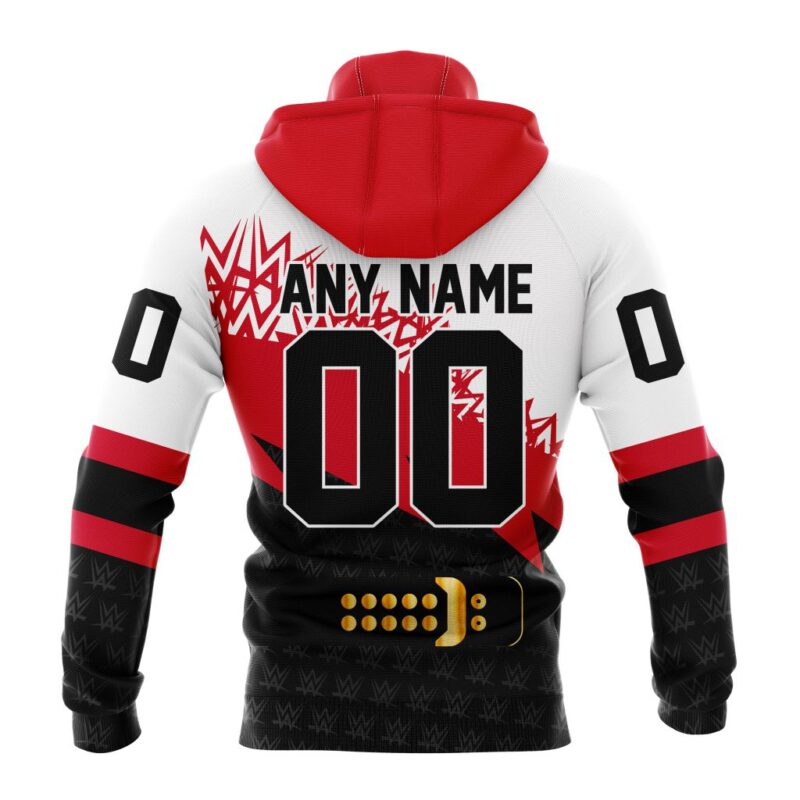 NHL Chicago Blackhawks Special WWE Design Gaiter Hoodie FGH1025 1