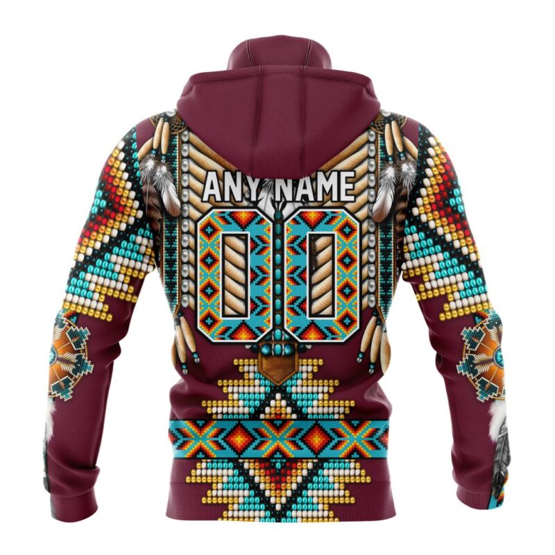 NHL Colorado Avalanche Special Native Costume Design Gaiter Hoodie FGH1059 1